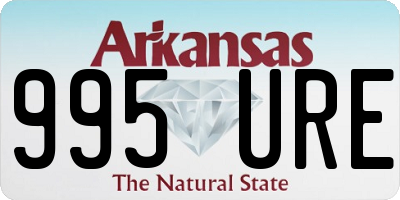 AR license plate 995URE