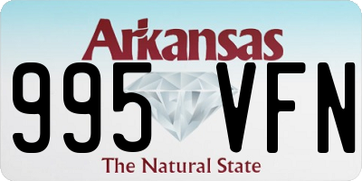AR license plate 995VFN