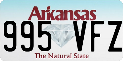 AR license plate 995VFZ