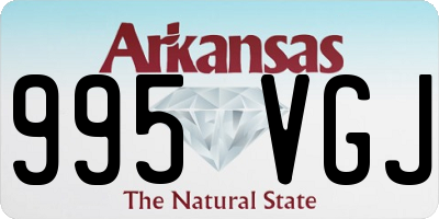 AR license plate 995VGJ