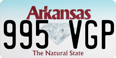 AR license plate 995VGP