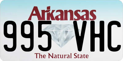 AR license plate 995VHC