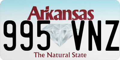AR license plate 995VNZ