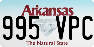 AR license plate 995VPC