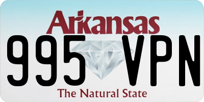 AR license plate 995VPN