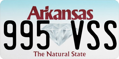 AR license plate 995VSS