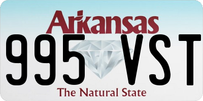 AR license plate 995VST