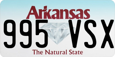 AR license plate 995VSX