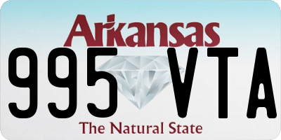 AR license plate 995VTA