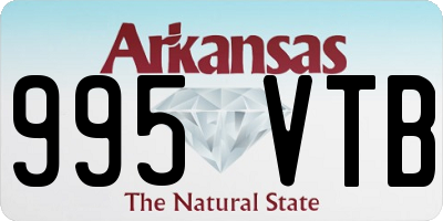 AR license plate 995VTB