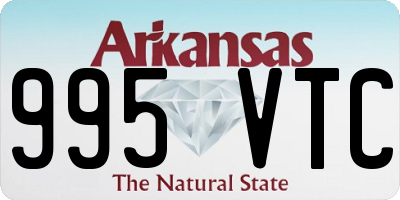 AR license plate 995VTC