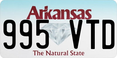 AR license plate 995VTD