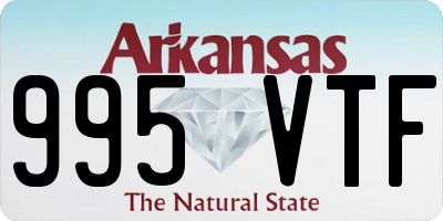 AR license plate 995VTF