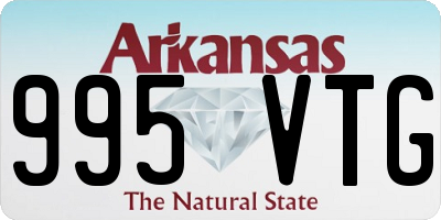 AR license plate 995VTG
