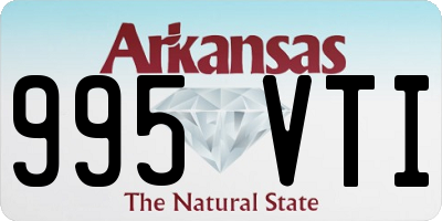 AR license plate 995VTI
