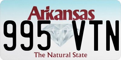 AR license plate 995VTN
