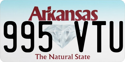 AR license plate 995VTU