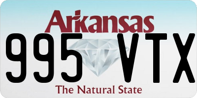 AR license plate 995VTX