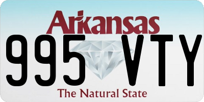 AR license plate 995VTY
