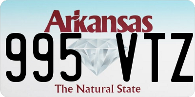 AR license plate 995VTZ