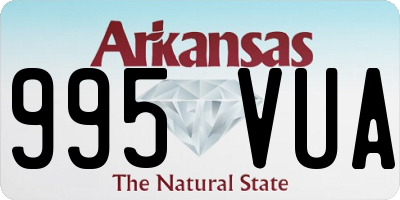 AR license plate 995VUA