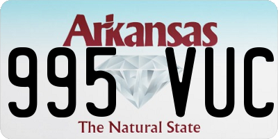 AR license plate 995VUC