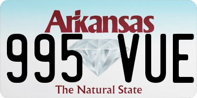 AR license plate 995VUE