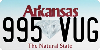 AR license plate 995VUG