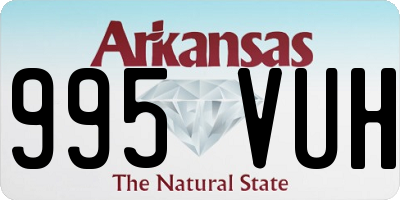 AR license plate 995VUH