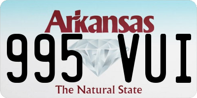 AR license plate 995VUI