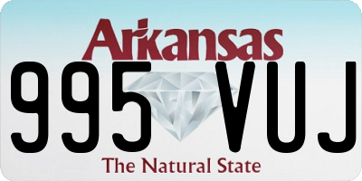 AR license plate 995VUJ