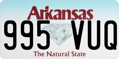 AR license plate 995VUQ