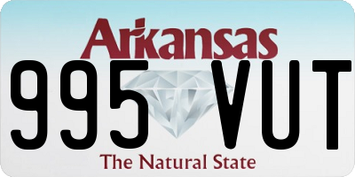 AR license plate 995VUT