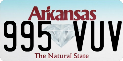 AR license plate 995VUV