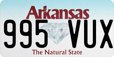 AR license plate 995VUX
