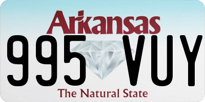 AR license plate 995VUY