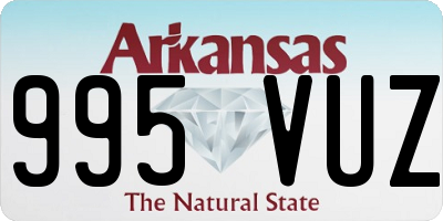 AR license plate 995VUZ