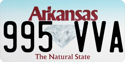 AR license plate 995VVA