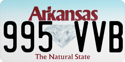 AR license plate 995VVB