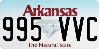 AR license plate 995VVC
