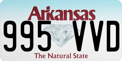 AR license plate 995VVD