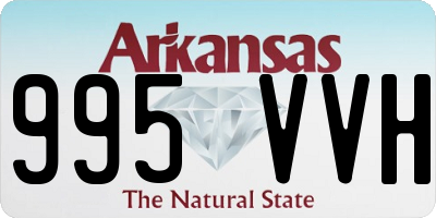 AR license plate 995VVH