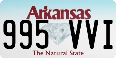 AR license plate 995VVI