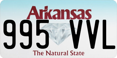 AR license plate 995VVL