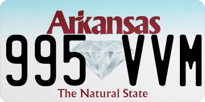 AR license plate 995VVM