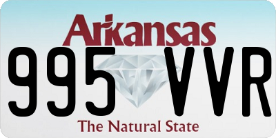 AR license plate 995VVR