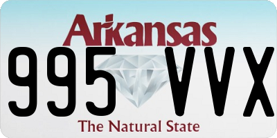 AR license plate 995VVX