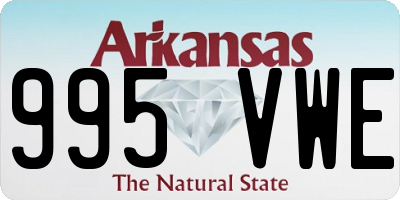 AR license plate 995VWE