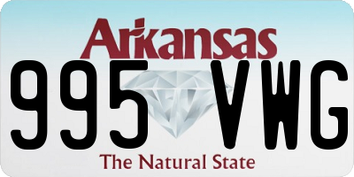AR license plate 995VWG