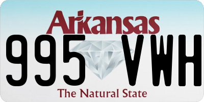 AR license plate 995VWH